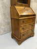 19th Century Bureau Desk with Bookcase Display Cabinet