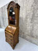 19th Century Bureau Desk with Bookcase Display Cabinet