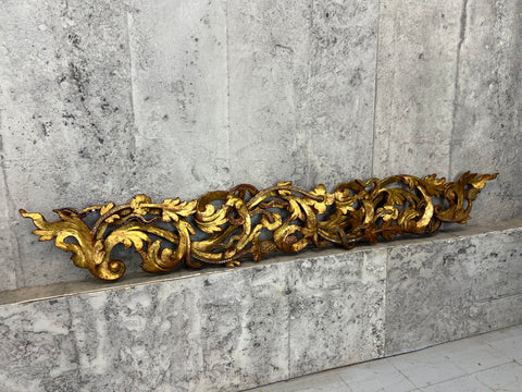 18th Century Burmese Water Gilded and Coloured Glass Door Surround