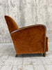Burnt Orange Cotton Velvet Armchair