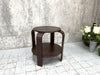 Dark Wooden Art Deco Gueridon Side Table