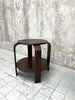 Dark Wooden Art Deco Gueridon Side Table
