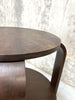 Dark Wooden Art Deco Gueridon Side Table