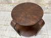 Dark Wooden Art Deco Gueridon Side Table