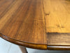 115cm-220cm Long Extending Circular Drop Leaf Dining Table
