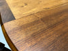 115cm-220cm Long Extending Circular Drop Leaf Dining Table