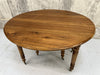 115cm-220cm Long Extending Circular Drop Leaf Dining Table