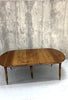 115cm-220cm Long Extending Circular Drop Leaf Dining Table