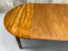 122.5cm - 362cm Long Extending Circular Drop Leaf Dining Table
