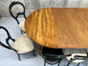 122.5cm - 362cm Long Extending Circular Drop Leaf Dining Table