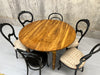 122.5cm - 362cm Long Extending Circular Drop Leaf Dining Table