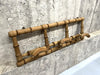 Set of 3 Faux Bamboo Retractable Coat Hooks Portemanteau