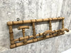 Set of 3 Faux Bamboo Retractable Coat Hooks Portemanteau
