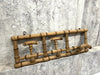 Set of 3 Faux Bamboo Retractable Coat Hooks Portemanteau