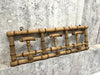 Set of 3 Faux Bamboo Retractable Coat Hooks Portemanteau
