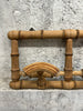 Set of 3 Faux Bamboo Retractable Coat Hooks Portemanteau