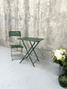 Folding Green Garden Table and Bistro Chair