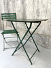 Folding Green Garden Table and Bistro Chair