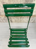 Folding Green Garden Table and Bistro Chair