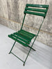 Folding Green Garden Table and Bistro Chair