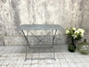 Grey Metal Folding Garden Table