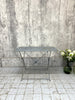 Grey Metal Folding Garden Table