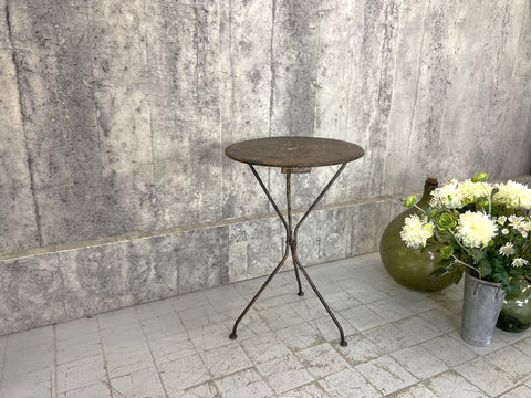 Metal Circular Folding Garden Bistro Table