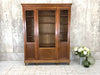 1930's Wire Front 3 Door Display Cabinet Bibliotech