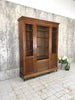 1930's Wire Front 3 Door Display Cabinet Bibliotech