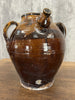 Brown Glazed Walnut Oil Jug