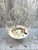 2 Metal Garden Chairs + 2 Carvers + Circular Table