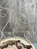 2 Metal Garden Chairs + 2 Carvers + Circular Table