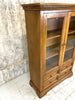 Small Glazed Display Cabinet with Drawers