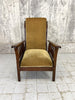 Gold Velvet Reclining Morris Chair