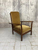 Gold Velvet Reclining Morris Chair