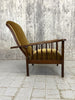 Gold Velvet Reclining Morris Chair