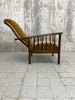 Gold Velvet Reclining Morris Chair