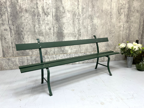 201cm Forest Green Garden Bench