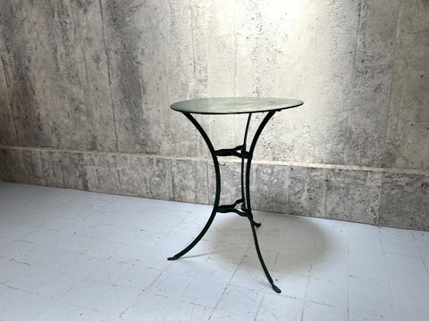 Forest Green Metal Gueridon Garden Table