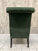 Napoleon III Sage Green Mohair Velvet Slipper Chair