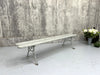 Grey Cast Iron and Wooden Bench