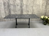 Large French Black Marble and Cast Iron Bistro Table