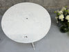 White Metal Circular Garden Table