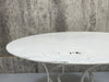 White Metal Circular Garden Table