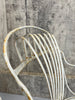 Set Lightest Grey Metal Garden 2 Chairs + 2 Carvers plus Circular Table