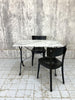 105cm x 60.5cm White Marble Top Kitchen Bistro Table