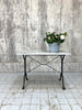 105cm x 60.5cm White Marble Top Kitchen Bistro Table