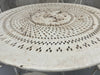 Painted White Metal Garden Circular Table and 4 Chairs