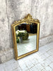 Mid Century Crested Shabby Chic Gilded Mirror