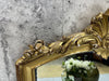 Mid Century Crested Shabby Chic Gilded Mirror